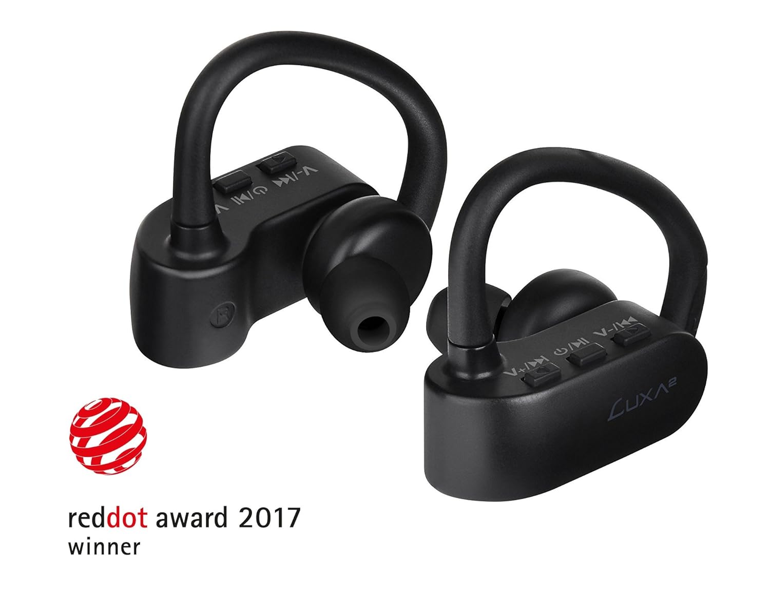 Thermaltake LUXA2 Lavi X True Wireless Bluetooth 4.2 IPX4 Splash Resistance Sports In-Ear Headphone with Anti-Slip Ear Hook AD-HDP-PCLXBK-00