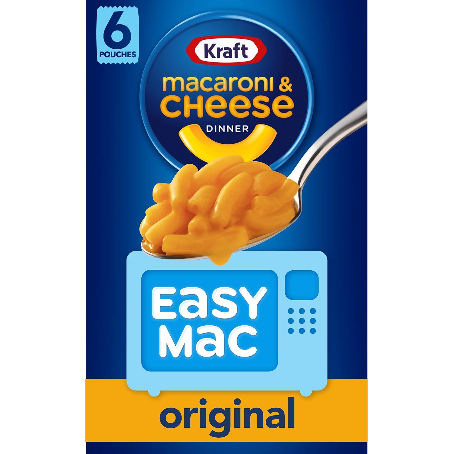 Kraft Easy mac enriched macaroni product (Wheat flour, durum Wheat flour, glyceryl monostearate, niacin, ferrous sulfate [iron] (021000671489)