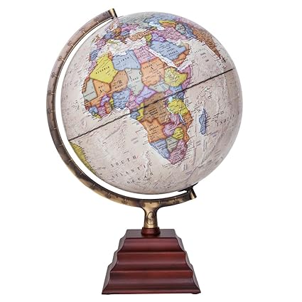 Waypoint Geographic Peninsula Illuminated 12 Globe with Stand - Over 4, 000 up-to-Date Points of Interest - Pagoda Style Stand & Politically Styled World Globe for Home, Office & Classroom