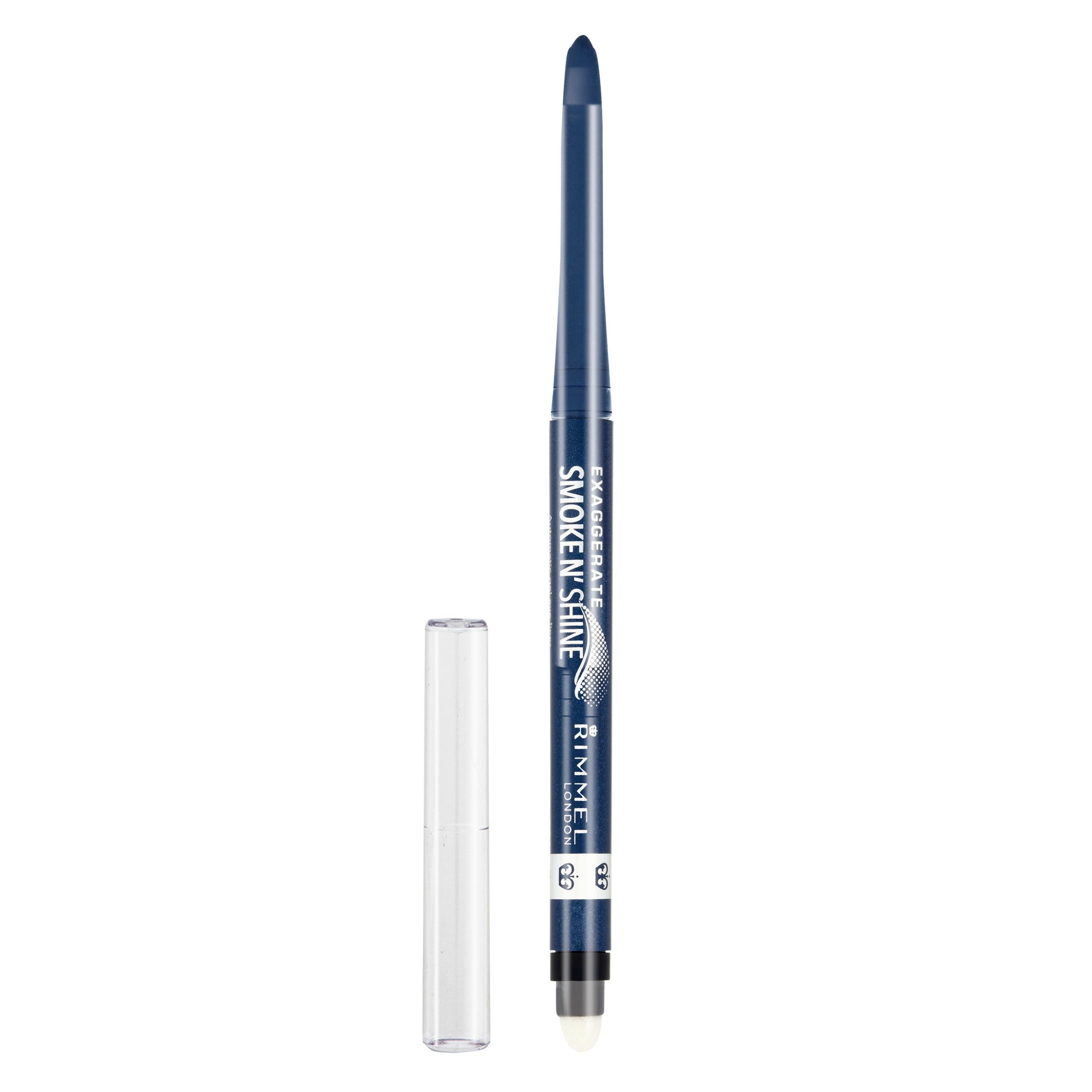 Rimmel Exaggerate Smoke N Shine Eyeliner, 004 Blue Steel, 0.0089 Ounce