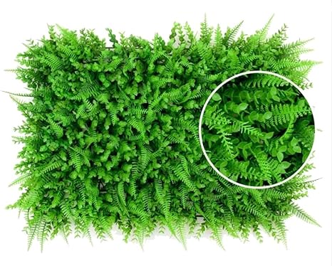 Amazon Ynfngxu 人工的な生垣パネルの緑の植物のプライバシー塀のスクリーニング 家の庭の屋外の壁の装飾 40x60cm 色 C 造花 オンライン通販