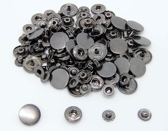 30 Sets Heavy Duty Snap Fasteners, BetterJonny 17mm