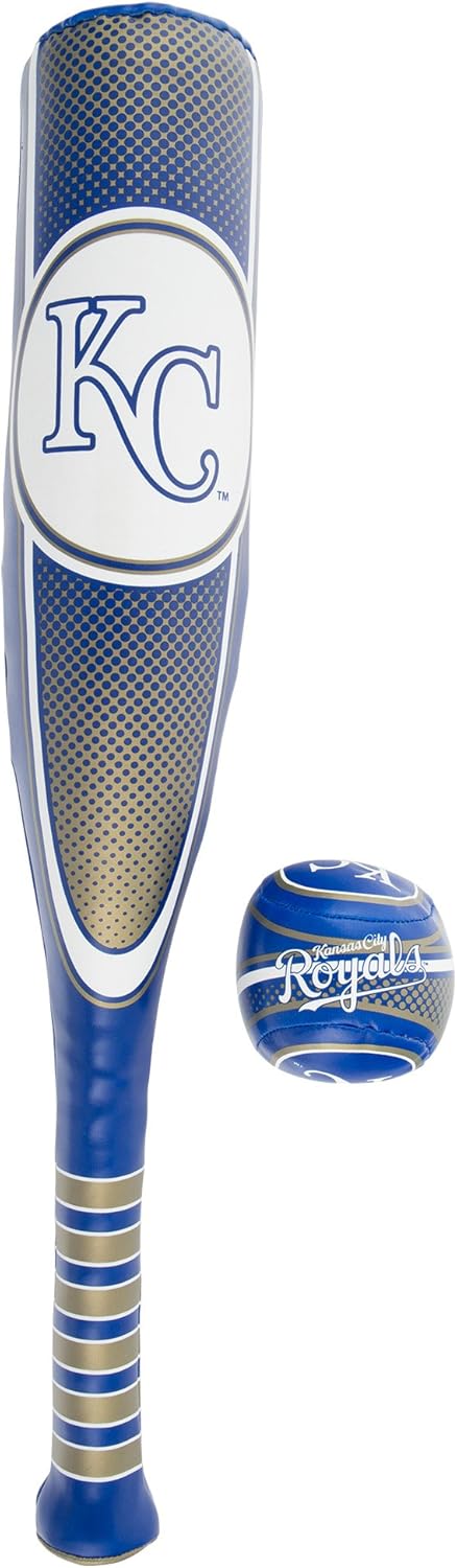 Franklin Sports Tampa Bay Rays Soft Sport Bat & Ball Set - Soft Vinyl Toy Baseball Bat and Ball Team Logo - MLB Official Licensed Product : Sports & Outdoors