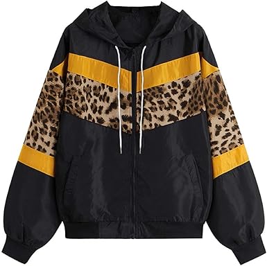 leopard raincoat with hood