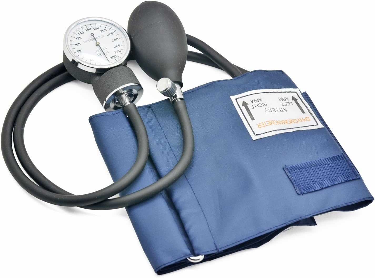 Belmalia Manual Arm Blood Pressure Monitor with Dual Head Stethoscope, Aneroid Sphygmomanometer, Blood Pressure Gauge, Cuff - Image 3
