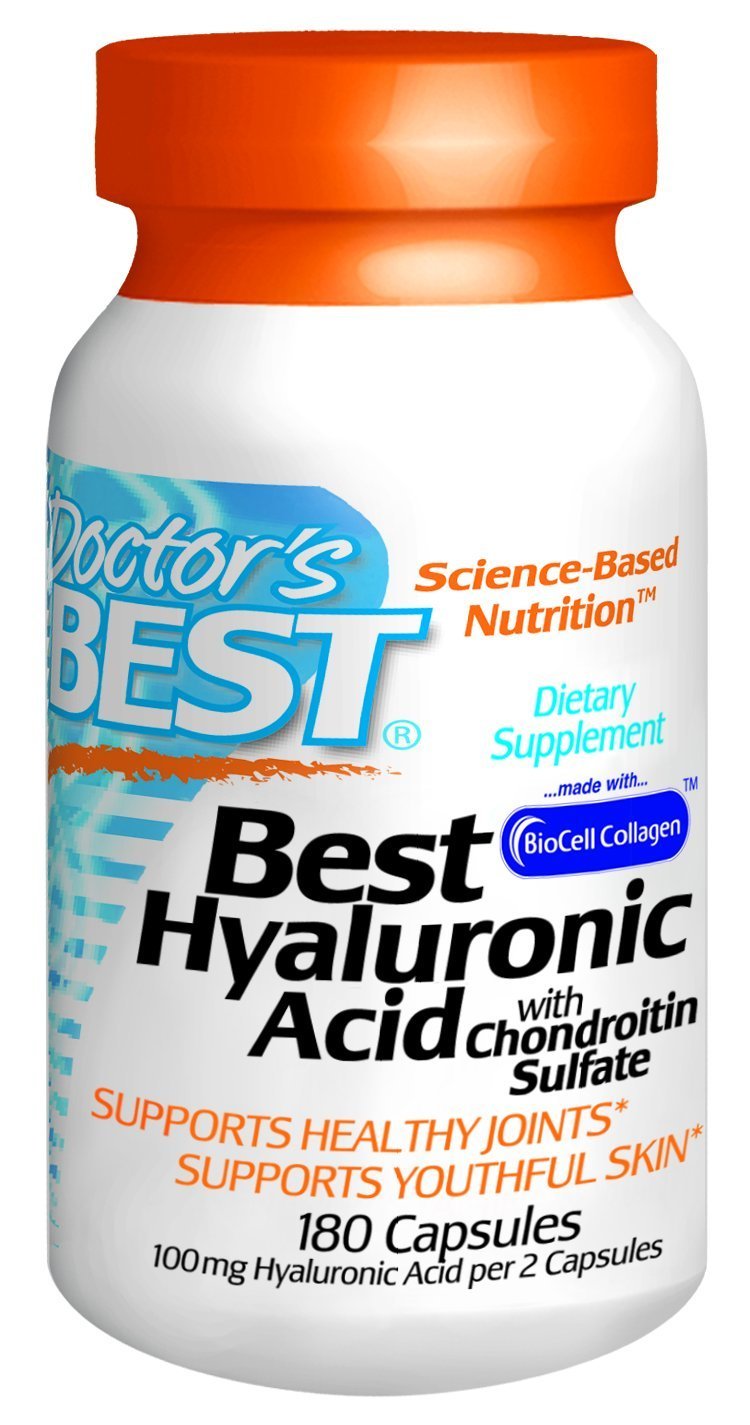 Best Hyaluronic Acid with Chondroitin Sulfate, 180 Capsules Amazon.co