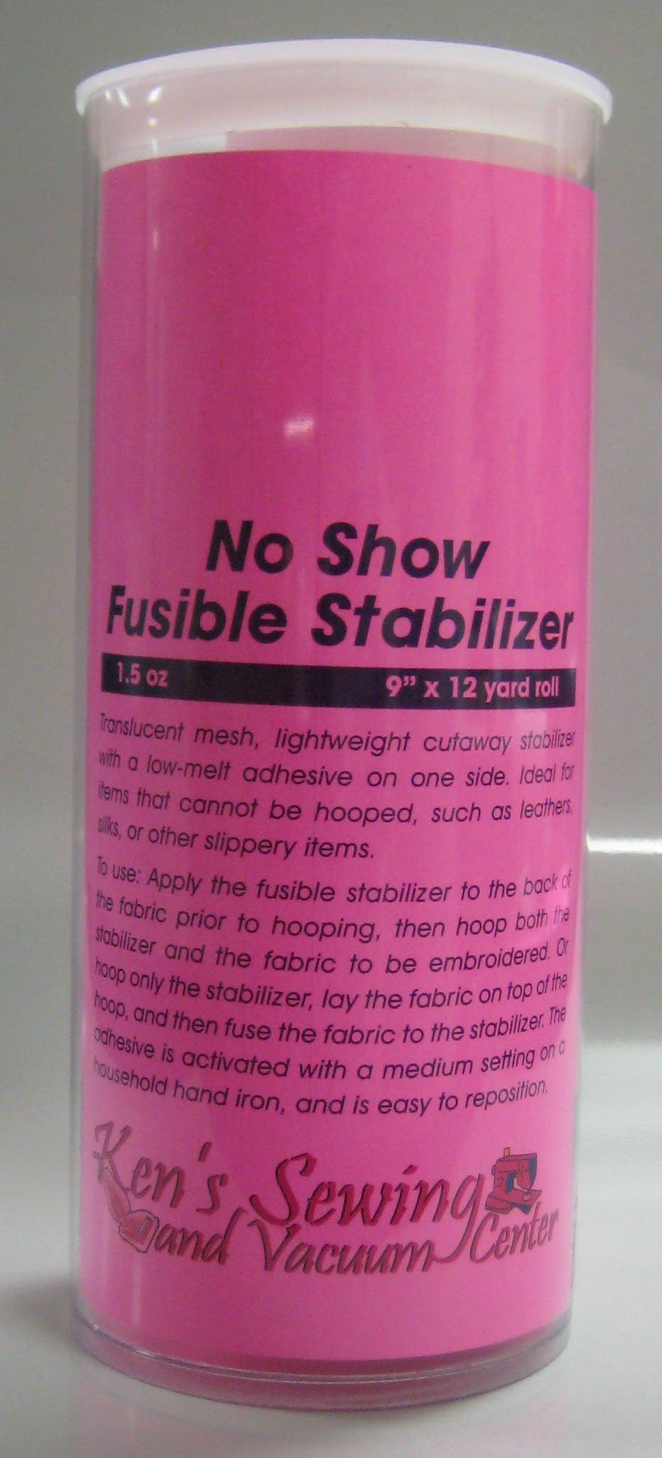 No Show Fusible Embroidery Stabilizer 9 inches by 12 yards