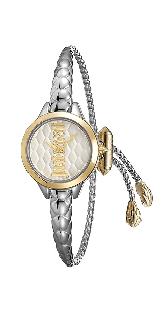 Just Cavalli Damen Analog Quarz Uhr mit Edelstahl Armband JC1L034M0065