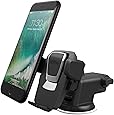 iOttie Easy One Touch 3 (V2.0) Car Mount Universal Phone Holder for iPhone 7 Plus 6s Plus SE Samsung Galaxy S8 Edge S7 S6 Note 5- Retail Packaging- Black