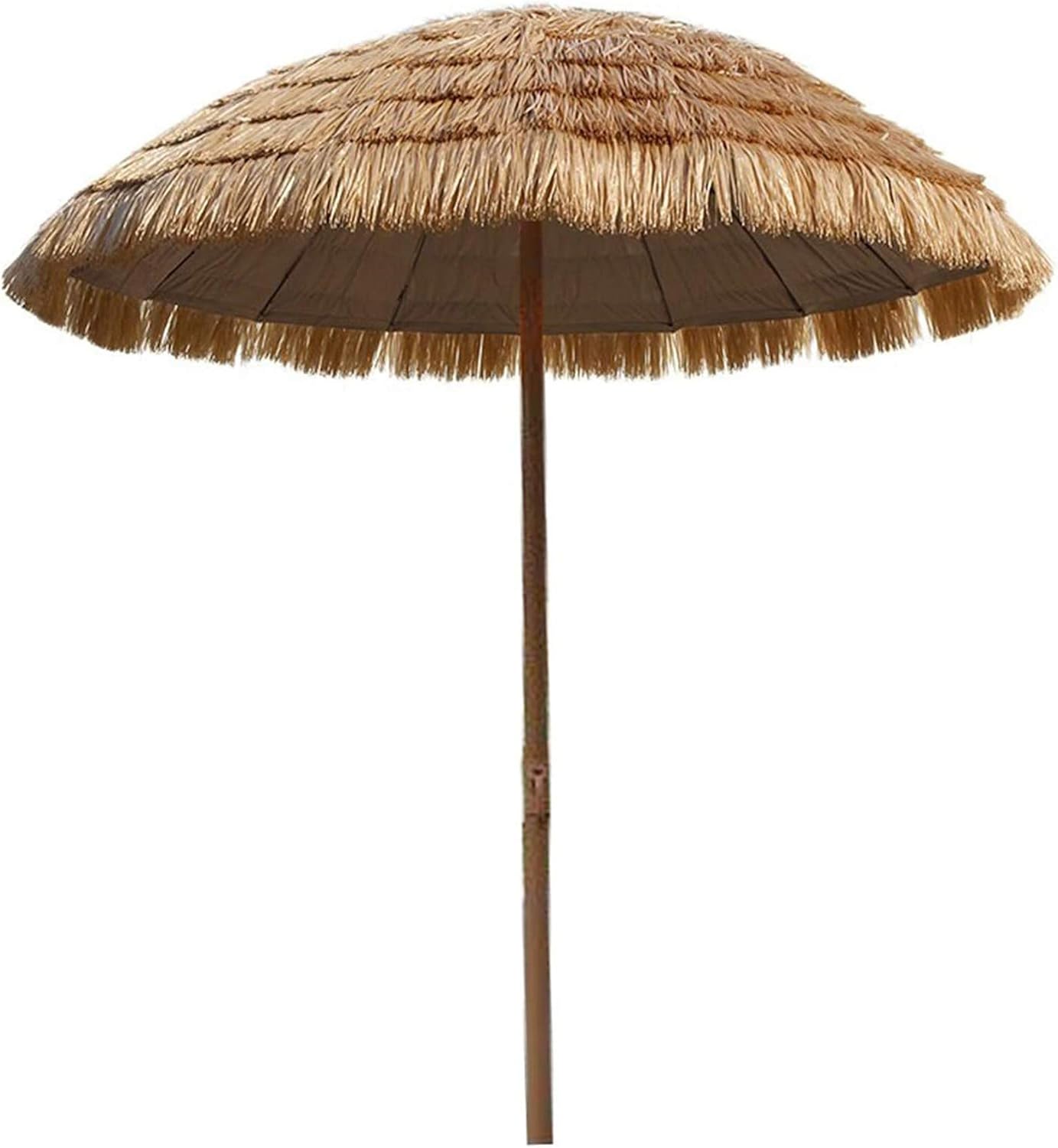 Outdoor Thatch Patio Umbrella Round Beach Straw Parasol Umbrella