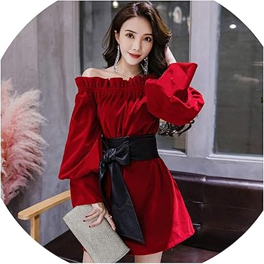 amazon red plus size dress