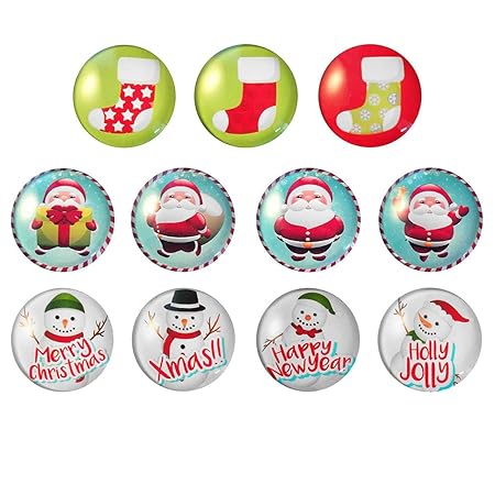 MotGlobal 11 Piezas de imanes para Nevera Pegatinas de Navidad ...