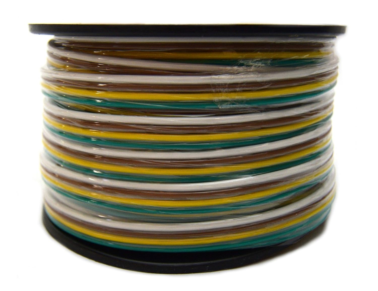 Amazon.com: Flat Trailer Light Cable Wiring Harness 100 Feet 14 AWG 4 Wire  CCA: Everything Else