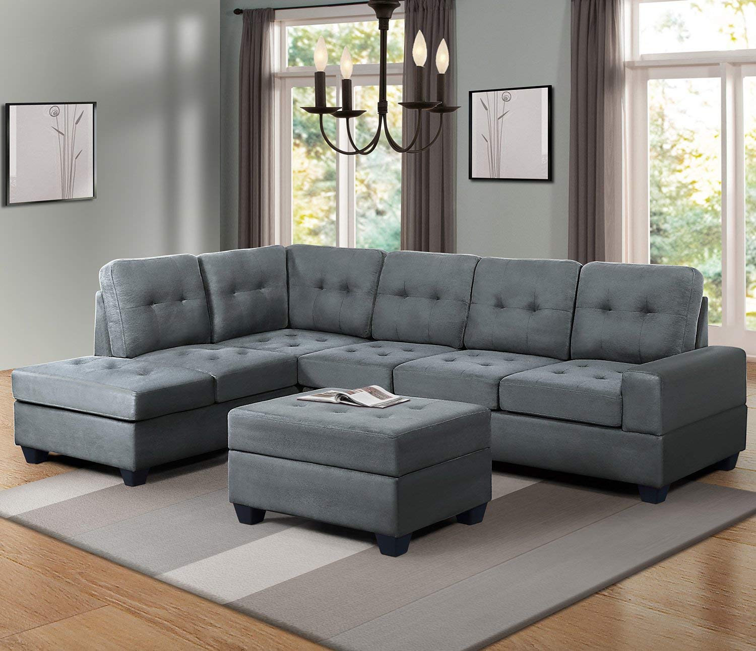Best Chaise Living Room Grey