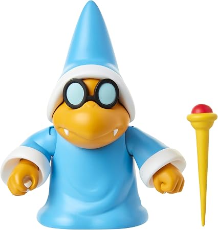 Amazon Super Mario 任天堂 コレクタブル Magikoopa 4インチ 可動可動フィギュア ワンドアクセサリー付き 子供やコレクターに最適 対象年齢 3歳以上 ロボット 子ども向けフィギュア おもちゃ