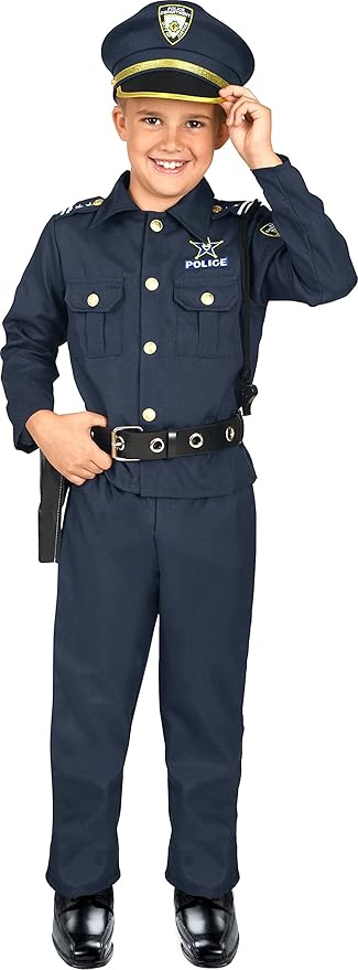 Deluxe Boys Police Costume for Kids 