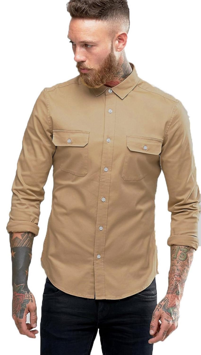 little man men's cotton shirt