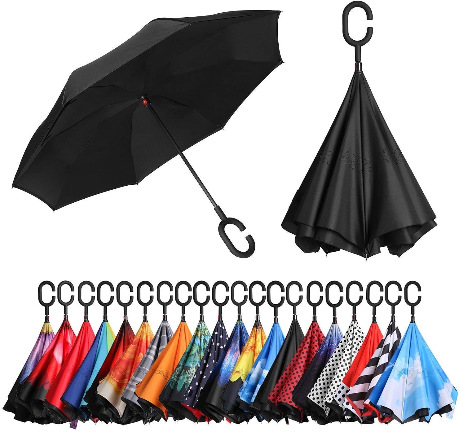 RAVENCLAW Trading Inverted Umbrella, The Best Reverse Windproof