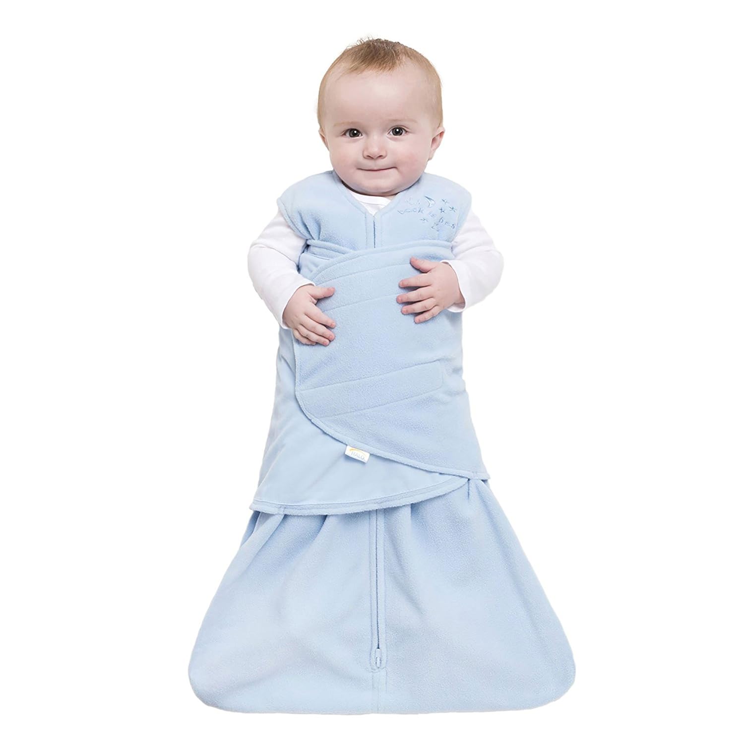 HALO Sleepsack Micro-Fleece Swaddle, Baby Blue, Small: Baby