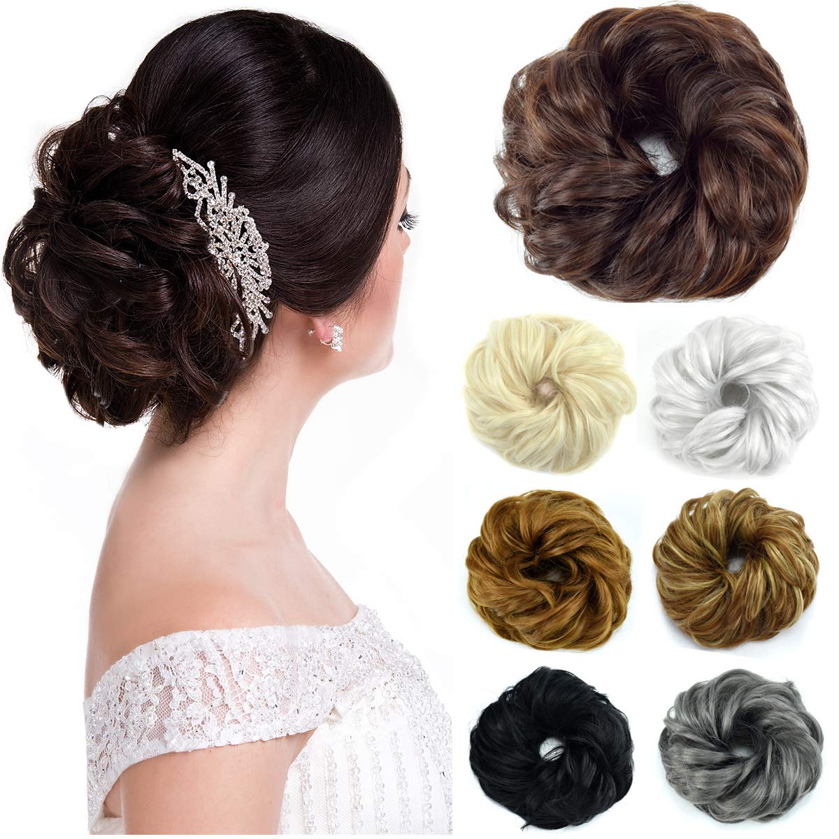 Amazon Com Modernfairy Hair Thicker Updo Hair Bun Extensions