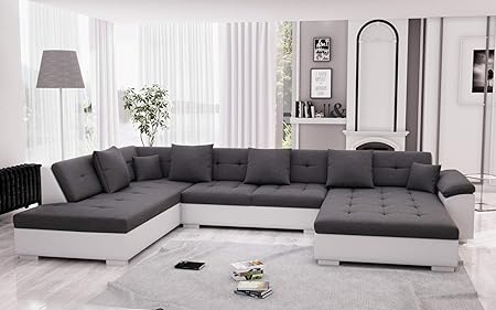 Bestmobilier Belmont Canape D Angle Panoramique Xxl En U