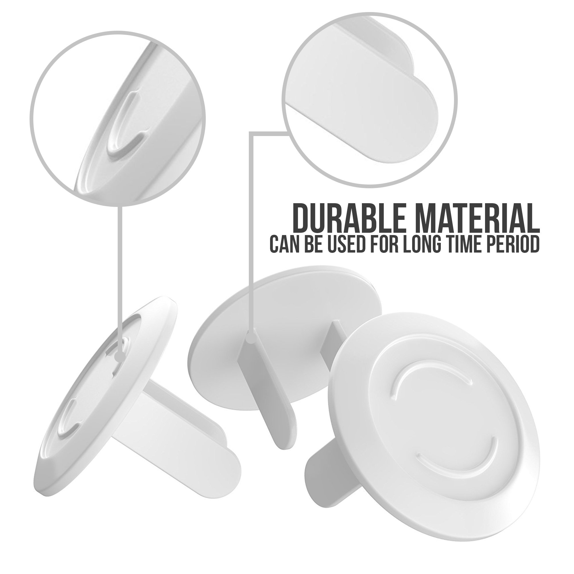 40 Pack Outlet Plugs Covers [PROTECT YOUR CHILD] Child Proof - Best Safety Electrical Power Socket Plug Wall Cover Protector - Plastic Baby Proofing Caps [PERFECT FIT] White (40 Pack)