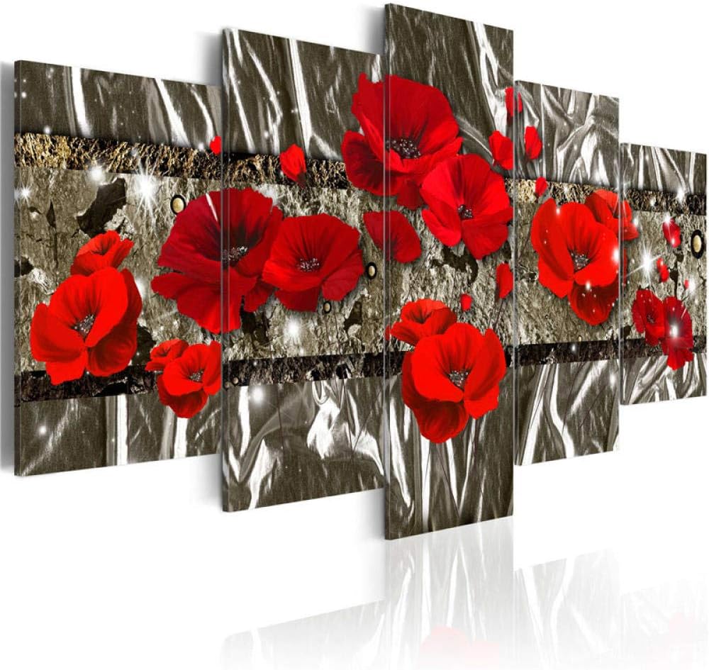 Yatena artoss Rahmenlose 5 Leinwand Malerei Leuchtend rote