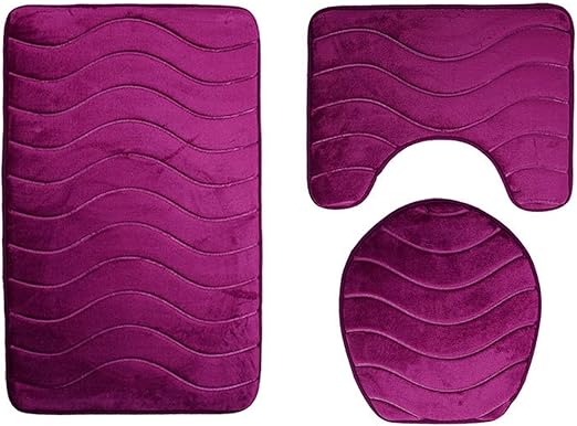 Amazon Com Lnte Badezimmerteppich Set 45x75 Cm Badematten Set 3
