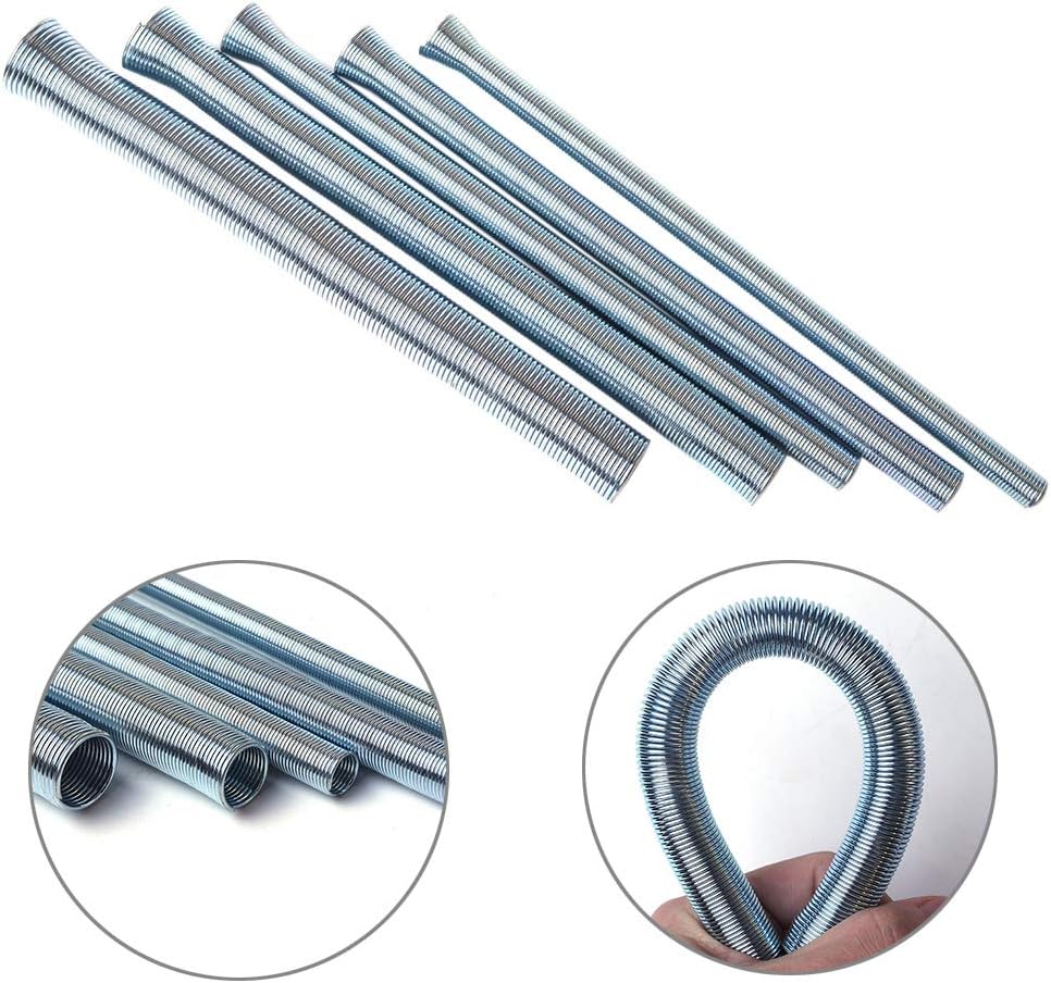 Vimbhzlvigour Home Hand Tools 5Pcs 1/4 5/16 3/8 1/2 5/8 Spring Tube Bender Kit Bending Pipe Tubing Tool Set