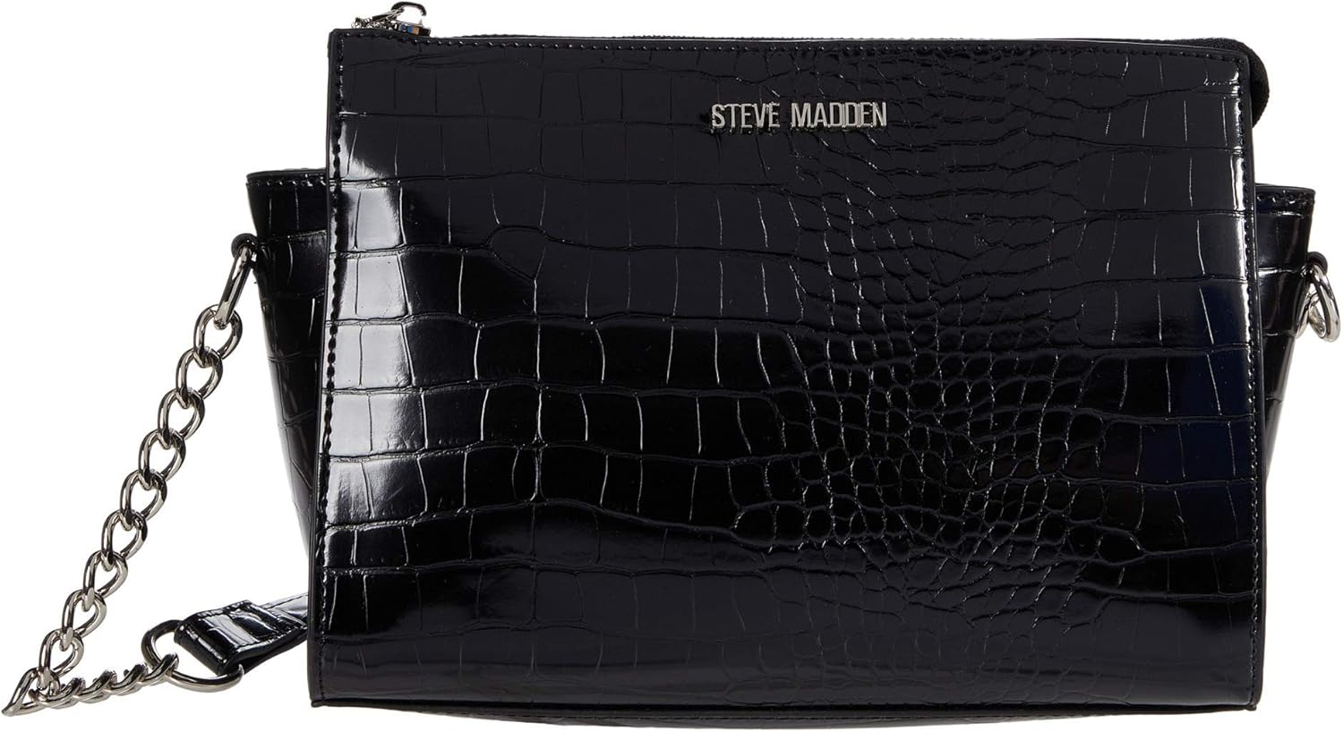 steve madden black floral purse