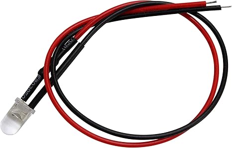 Amazon Co Jp 10個入り 砲弾型 Led 5mm 12v抵抗付き 白色 車 バイク