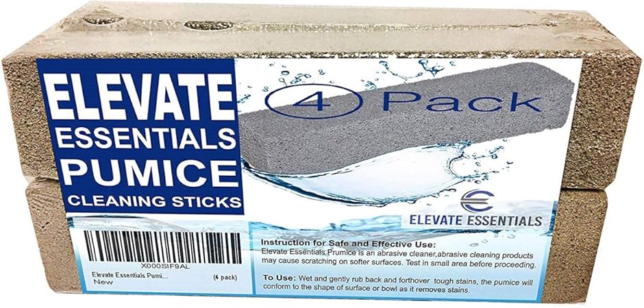 Elevate Essentials Pumice Scouring Stick 4 Pack Toilet Cleaner Toilet Ring Remover Pool Tile Cleaner Rust Removal Stains And Paint Removal Amazon Co Uk Kitchen Home