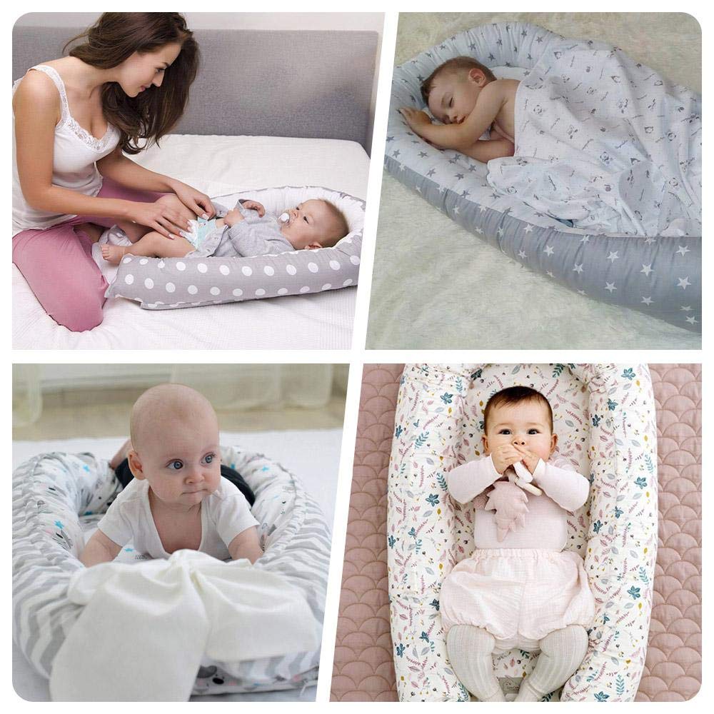 Para Dormir Cama Nido De Bebe Recien Nacido Para Acurrucarse 0 2 Anos Lounger Para Bebe Super Suave Y Transpirable Nido Para Bebe Snuggle Nest Reductor Protector De Cuna Cama De Viaje Textiles