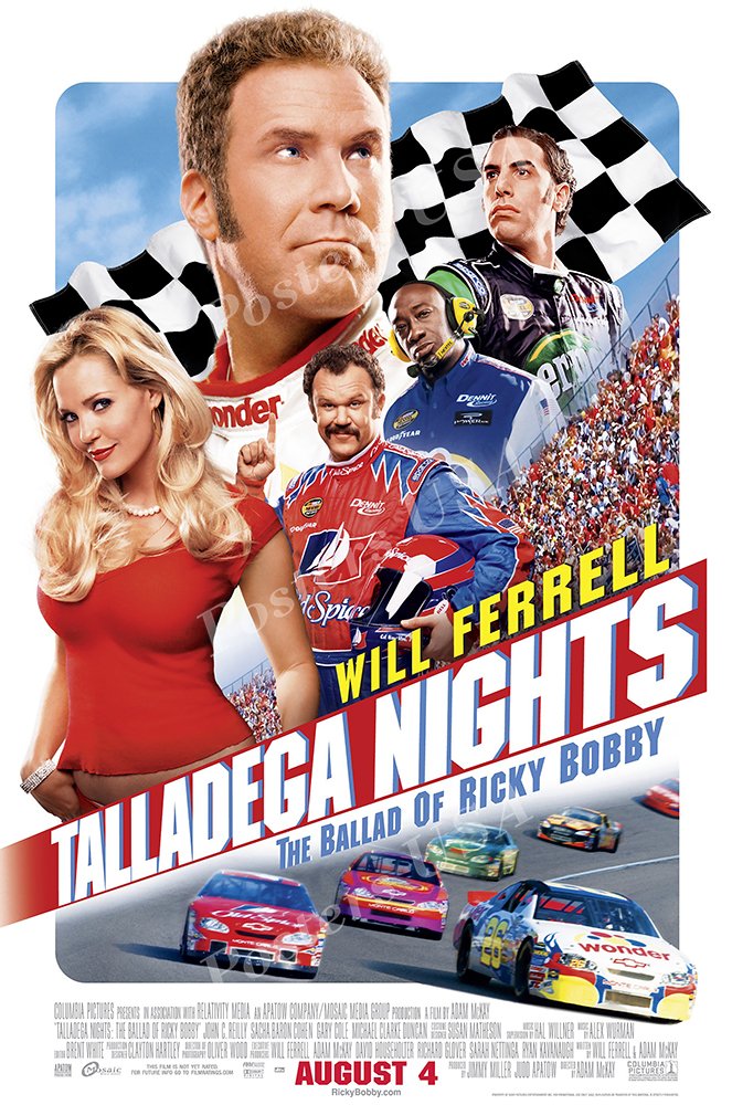 Posters USA - Talladega Nights The Ballad of Ricky Bobby Movie Poster GLOSSY FINISH - MOV798 (24" x 36" (61cm x 91.5cm))