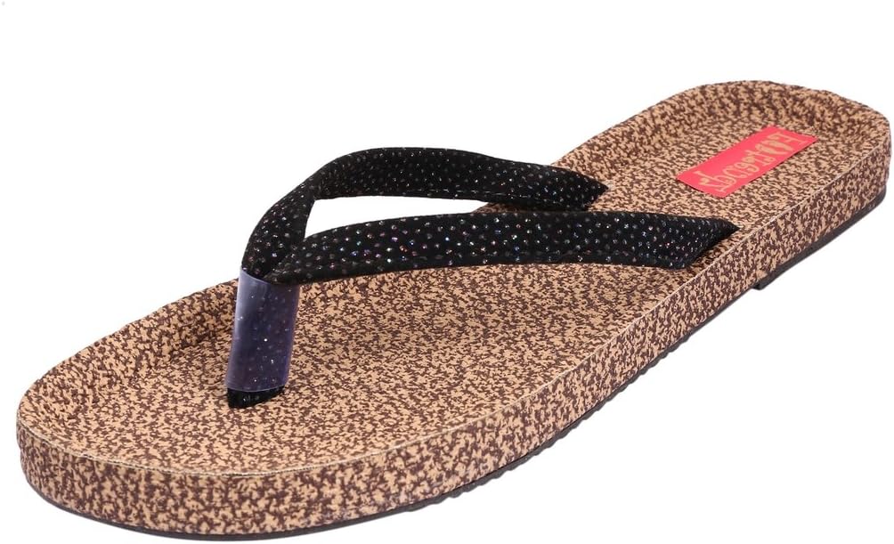 Footrendz Women's Casual V Strap Flats