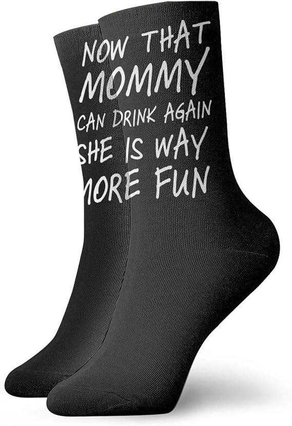 Amazon.com: Mommy Can Drink Again Funny Ankle Socks For Women Men