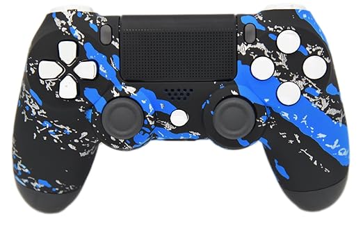 Blau Splatter PS4 Modding Rapid Fire Controller, Funktioniert mit Allen Spiele, Cod, Infinite Warfare, Destiny, Rapid Fire, D