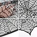 Halloween Decorations Indoor Set with Halloween Table Runner & Halloween Mantel Decor & Halloween Lamp Shade Cover Party Supplies Lace Halloween Decor