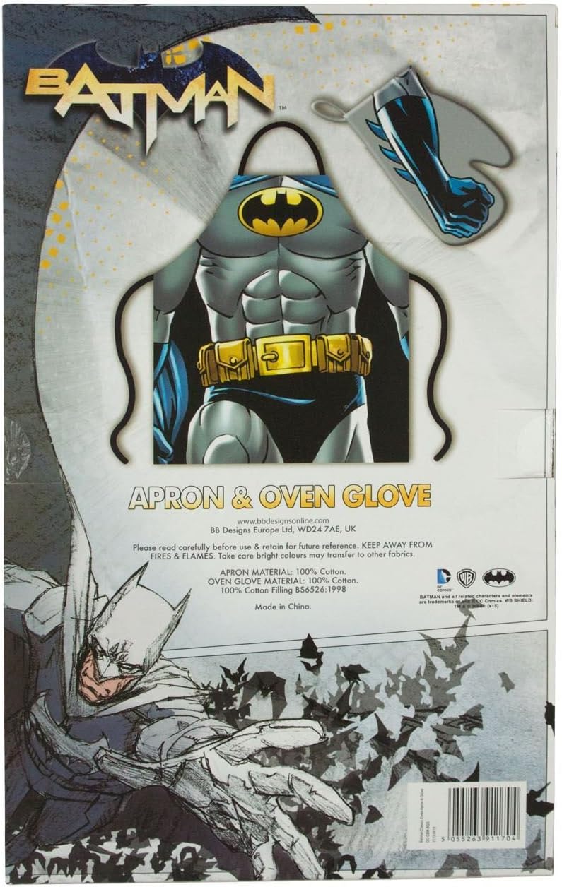 Dc Comics Batman Apron And Oven Glove Set Amazon Co Uk Kitchen Home Dc Comics Batman Apron And Oven Glove Set Amazon Co Uk Kitchen Home