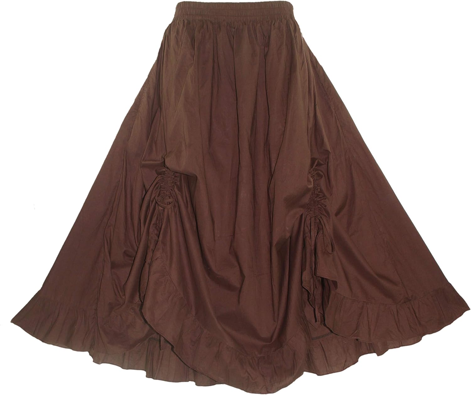 Beautybatik Women Cotton Boho Gypsy Long Maxi Victorian Plus Size Flare