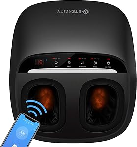 Foot Massager Machine with Heat, Etekcity Shiatsu Electric Foot Massage with Deep Kneading & Air Compression