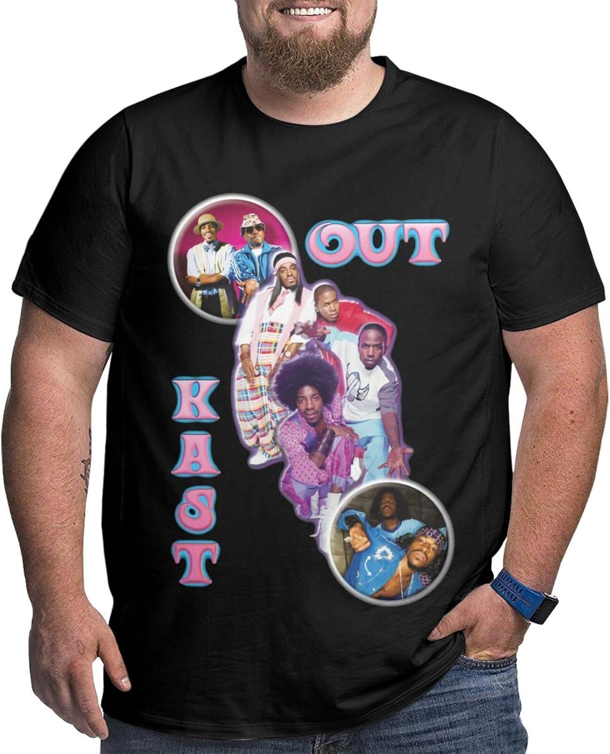 Unisex Large-Scale Outkast Graphic T-Shirt Fashion Short Sleeve Tee Shirt Top: Amazon.ca 
