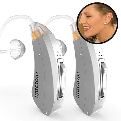 Otofonix Encore Hearing Aid Amplifier to Assist Hearing for Adults and Seniors Gray, Pair