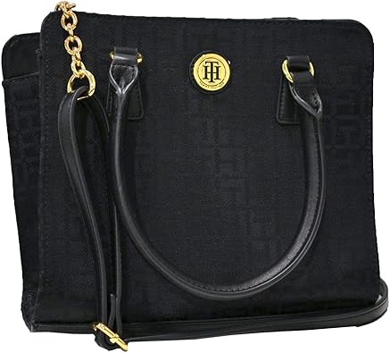 tommy hilfiger monogram crossover handbag