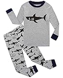 Little bety 100% Cotton Boys Shark Pajamas Toddler