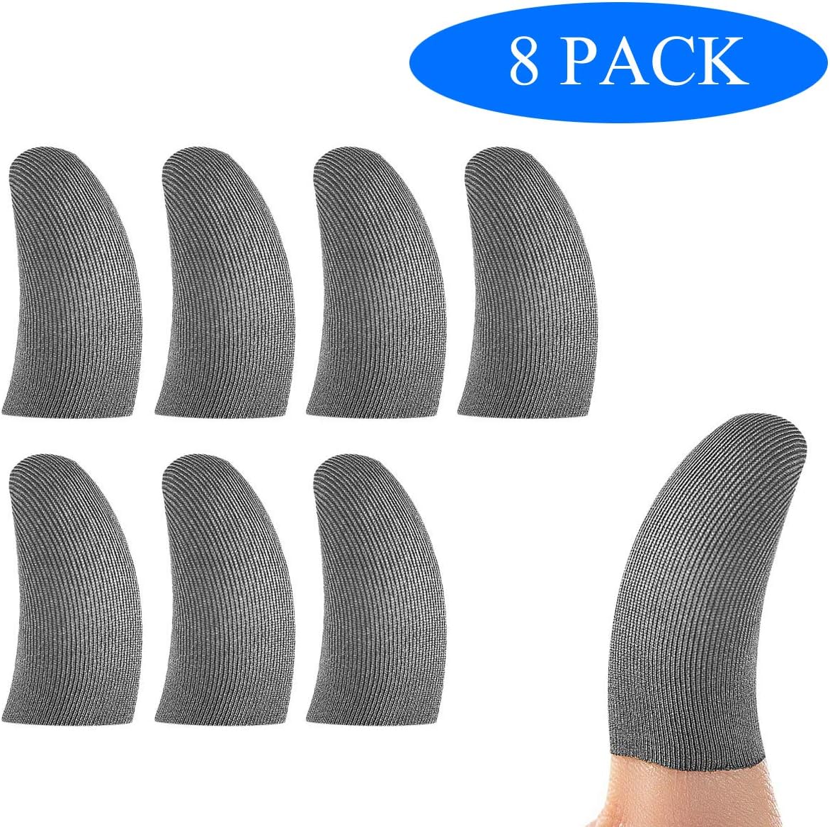 Finger Sleeves for Gaming, [8 Pack] Mobile Game Finger