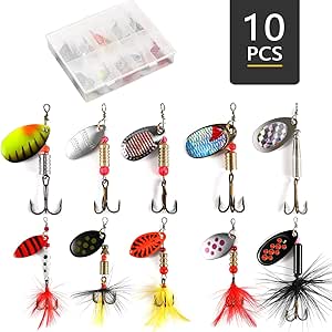 Magreel Señuelos de Pesca Cebos para Pescar Spinner Flotantes ...