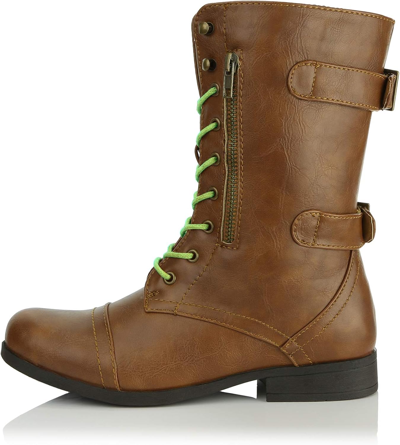 lime green combat boots