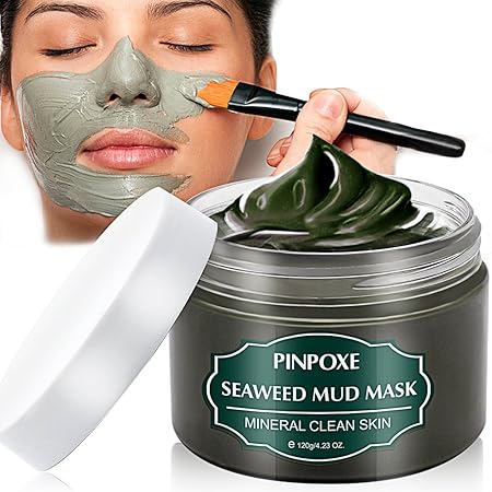Blackhead Remover Maske, Mitesser Maske, Anti Aging Mask, Gesichtsmaske mit Algen, gegen unreine Haut, Akne, fettige Haut& Mi