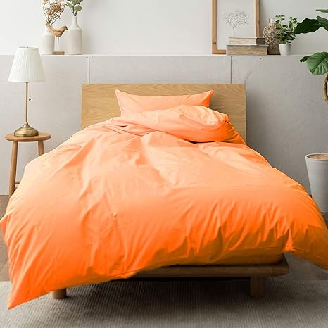 Amazon エムール 掛け布団カバー オレンジ シングル 綿100 日本製 洗える 抗菌防臭 防ダニ Ykkファスナー開閉式 エムールカラー 掛けふとんカバー オンライン通販